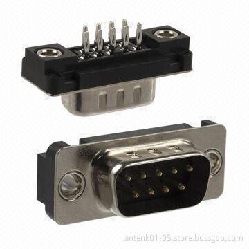 D-sub Connectors Press Fit Type Positions (9, 15, 25, 37), Metal Shell Provides Shielding